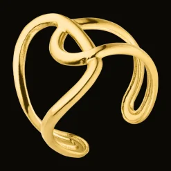 Abstract Ring | 18K vergoldet
