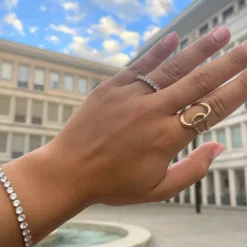 Abstract Ring | 18K vergoldet