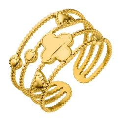 Art Clover Ring | 18K vergoldet