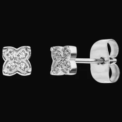 Clover Stone Ohrstecker | 18K vergoldet