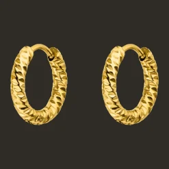 Crushed Ohrringe | 18K vergoldet