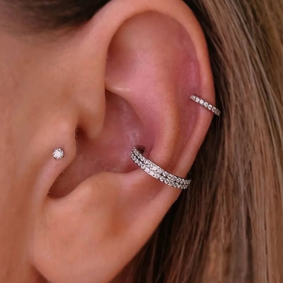 Double Conch Piercing | Titan