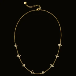 Elegant Flower Kette | 18K vergoldet