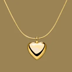 Elegant Heart Halskette | 18K vergoldet