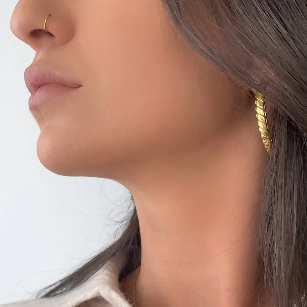 Fake Nasenpiercing | 18K vergoldet
