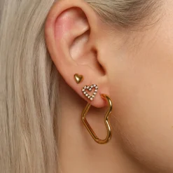 Fancy Heart Ohrringe | 18K vergoldet