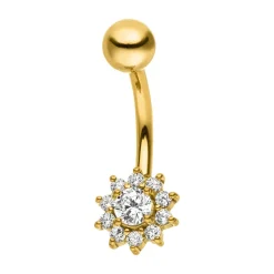 Flower Belly Piercing | Chirurgenstahl