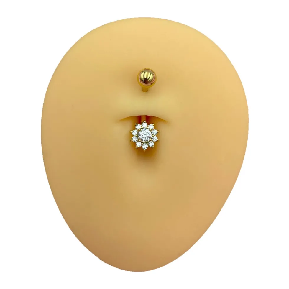Flower Belly Piercing | Chirurgenstahl