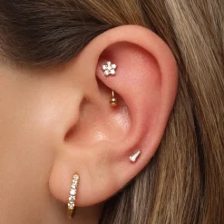 Flower Rook Piercing | Chirurgenstahl