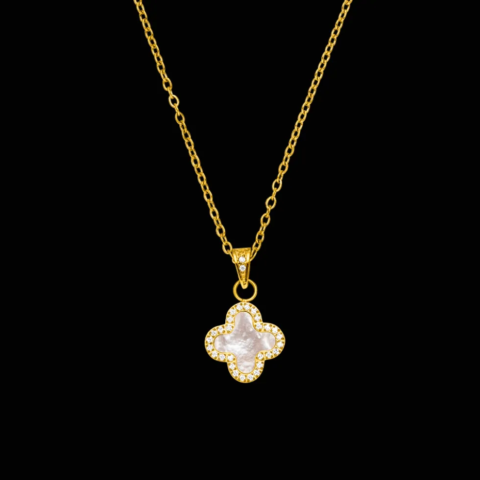 Glow Clover Kette | 18K vergoldet