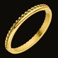 Half Dotted Ring | 18K vergoldet