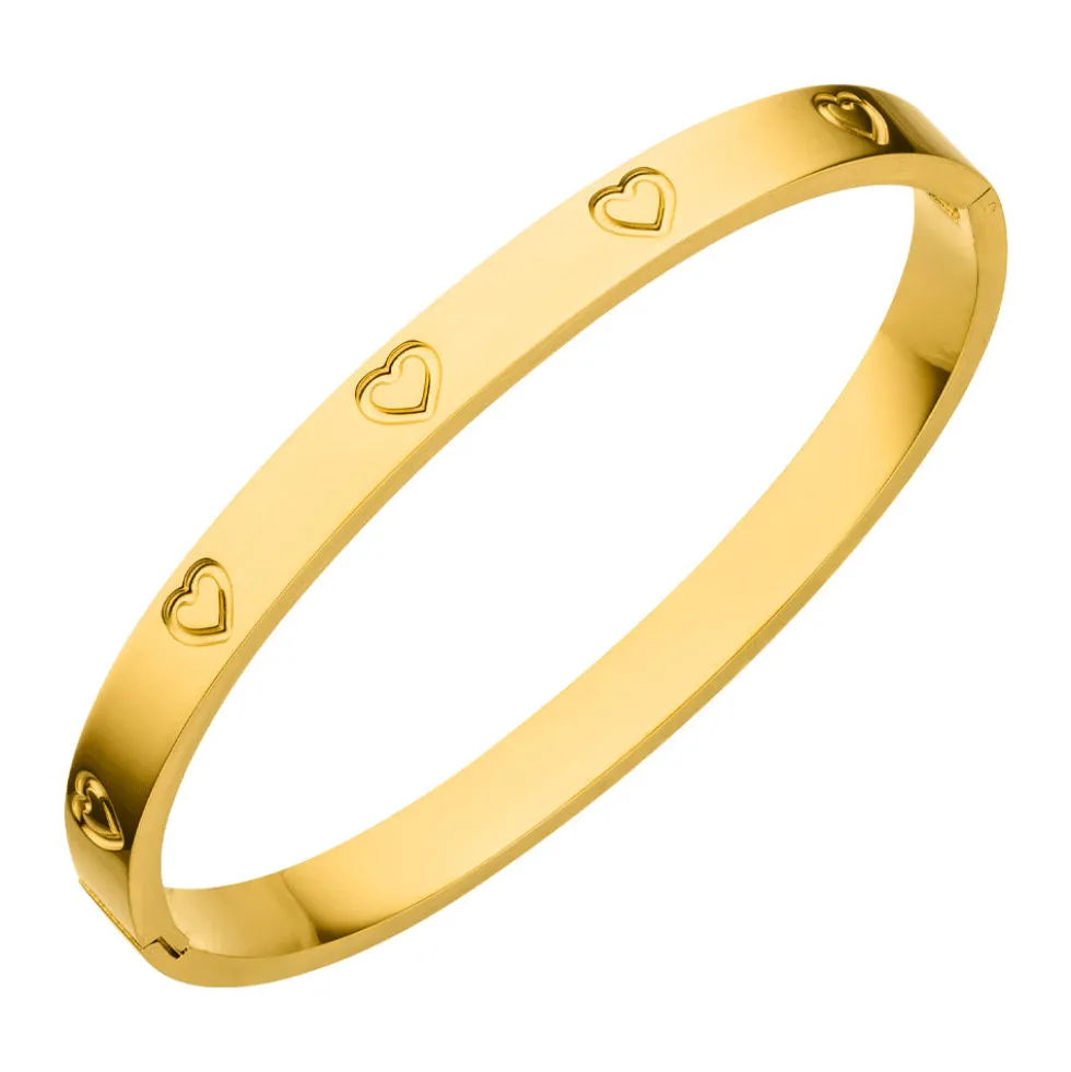 Heart Armreif | 18K vergoldet