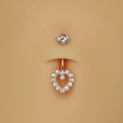 Heart Deluxe Belly Piercing | Titan
