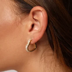 Heart Deluxe Creolen | 18K vergoldet