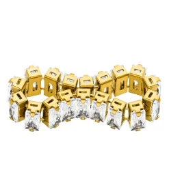 Icy Baguette Ring | 18K vergoldet