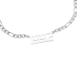 Jahreszahl Gothic Armband | 14K vergoldet