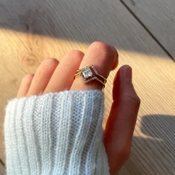 Larissa 2er Ring | 18K vergoldet