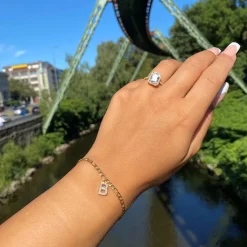 Letter Armband | 18K vergoldet