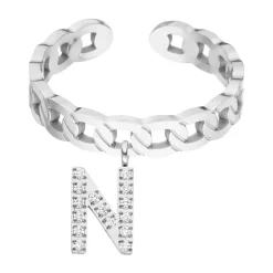 Letter Ring | 18K vergoldet