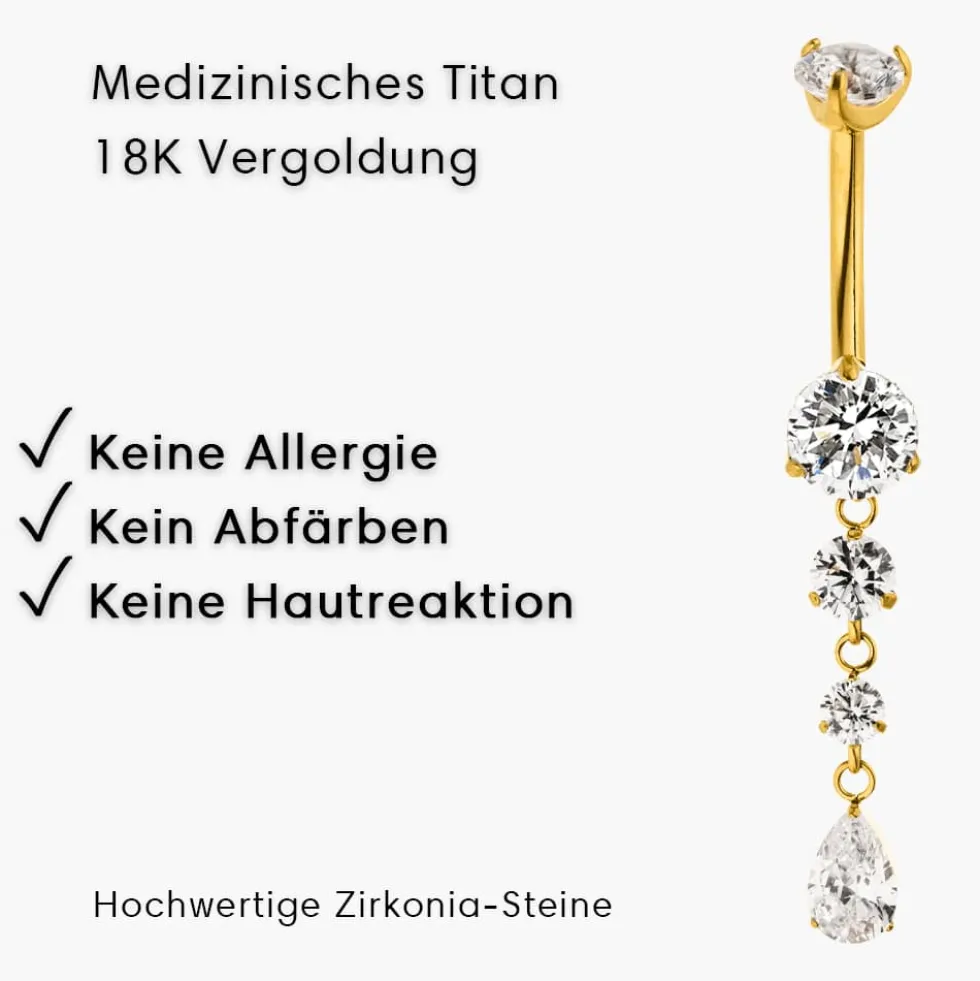 Luxe Glow Belly Piercing | Titan