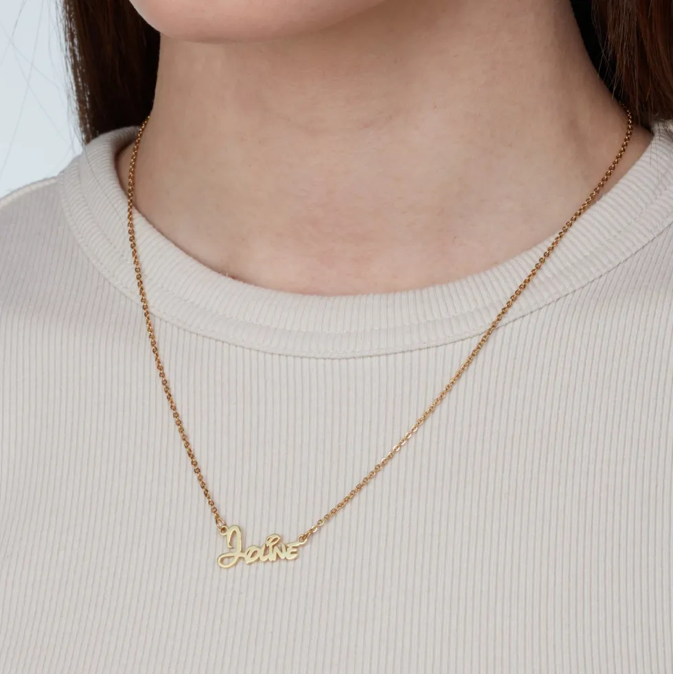 Namenskette Sidney | 18K vergoldet