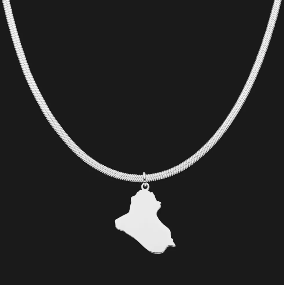 Nations Kette | Edelstahl Silber | Snake Skin
