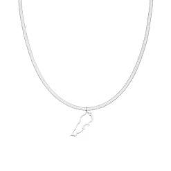 Nations Kette | Edelstahl Silber | Snake Skin