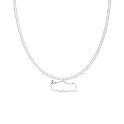 Nations Kette | Edelstahl Silber | Snake Skin