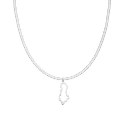 Nations Kette | Edelstahl Silber | Snake Skin
