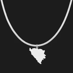 Nations Kette | Edelstahl Silber | Snake Skin