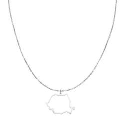 Nations Kette | Edelstahl Silber | Filigran