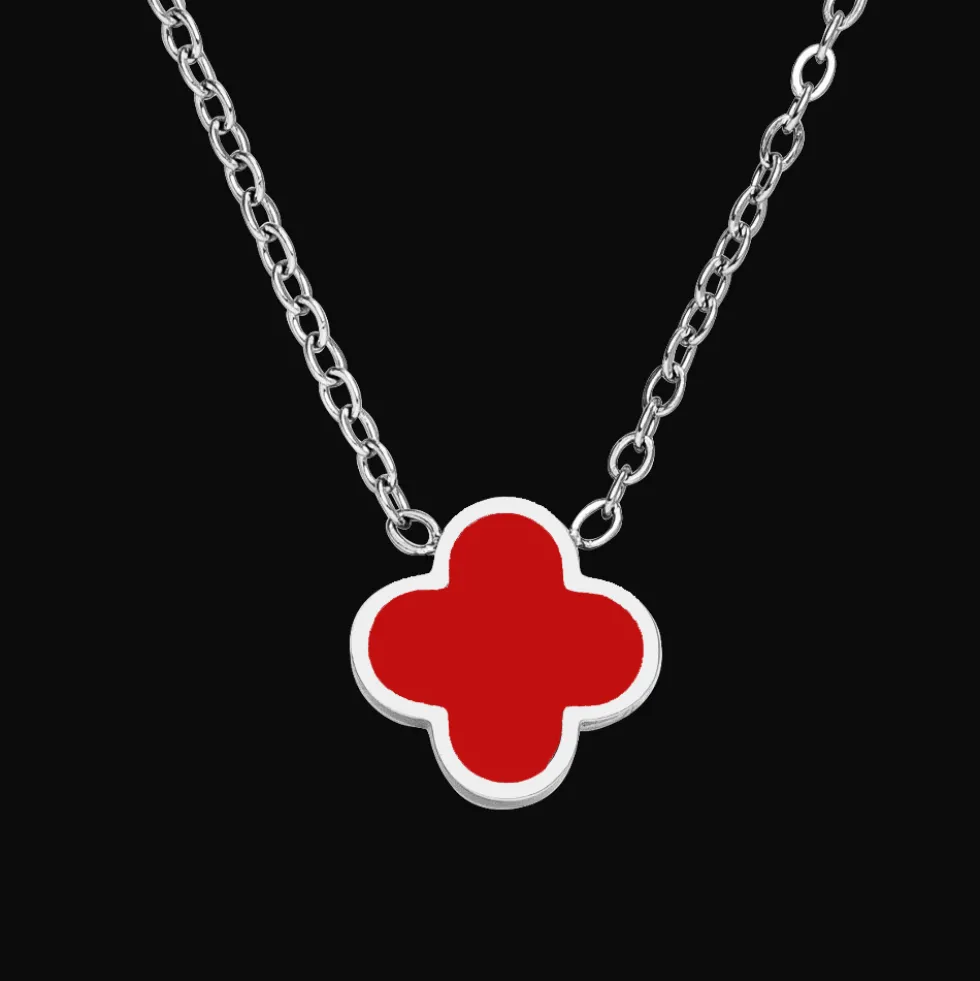 Red Clover Kette | 18K vergoldet