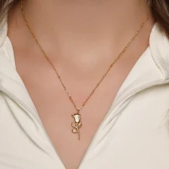 Rosen Kette | 18K vergoldet