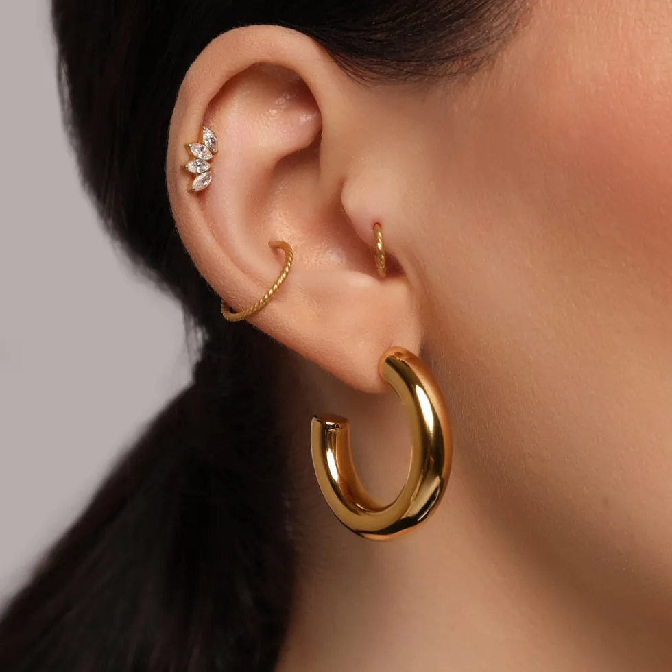 Sara Ohrringe | 18K vergoldet