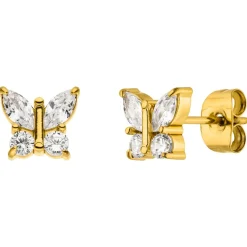 Shine Butterfly Ohrstecker | 18K vergoldet