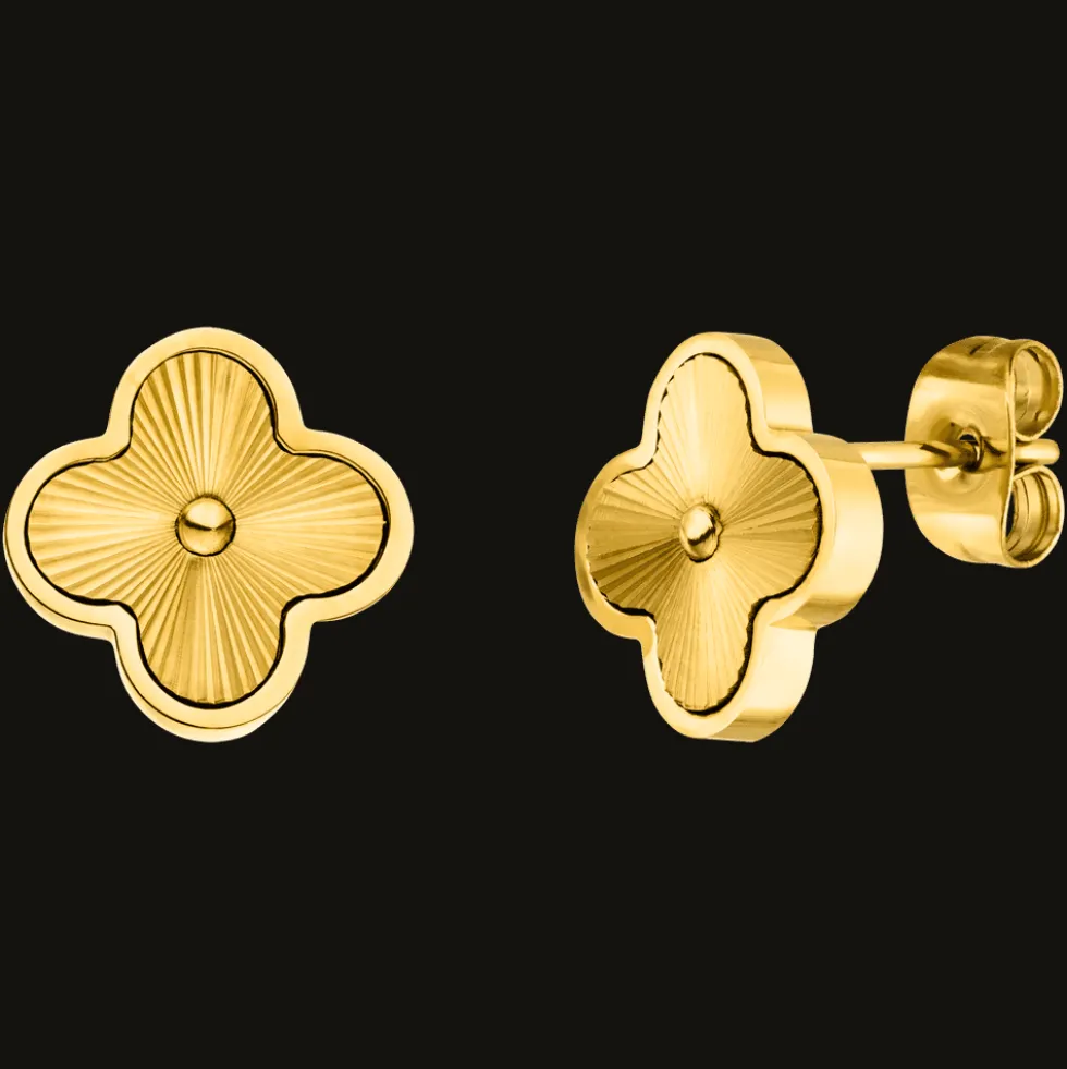 Shine Clover Ohrstecker | 18K vergoldet