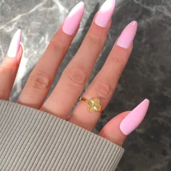 Shine Clover Ring | 18K vergoldet