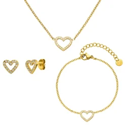Shine Heart Set | 18K vergoldet