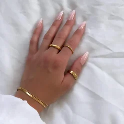 Sleeky Armband | 18K vergoldet