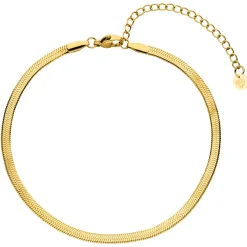 Snake Skin Fußkette | 18K vergoldet
