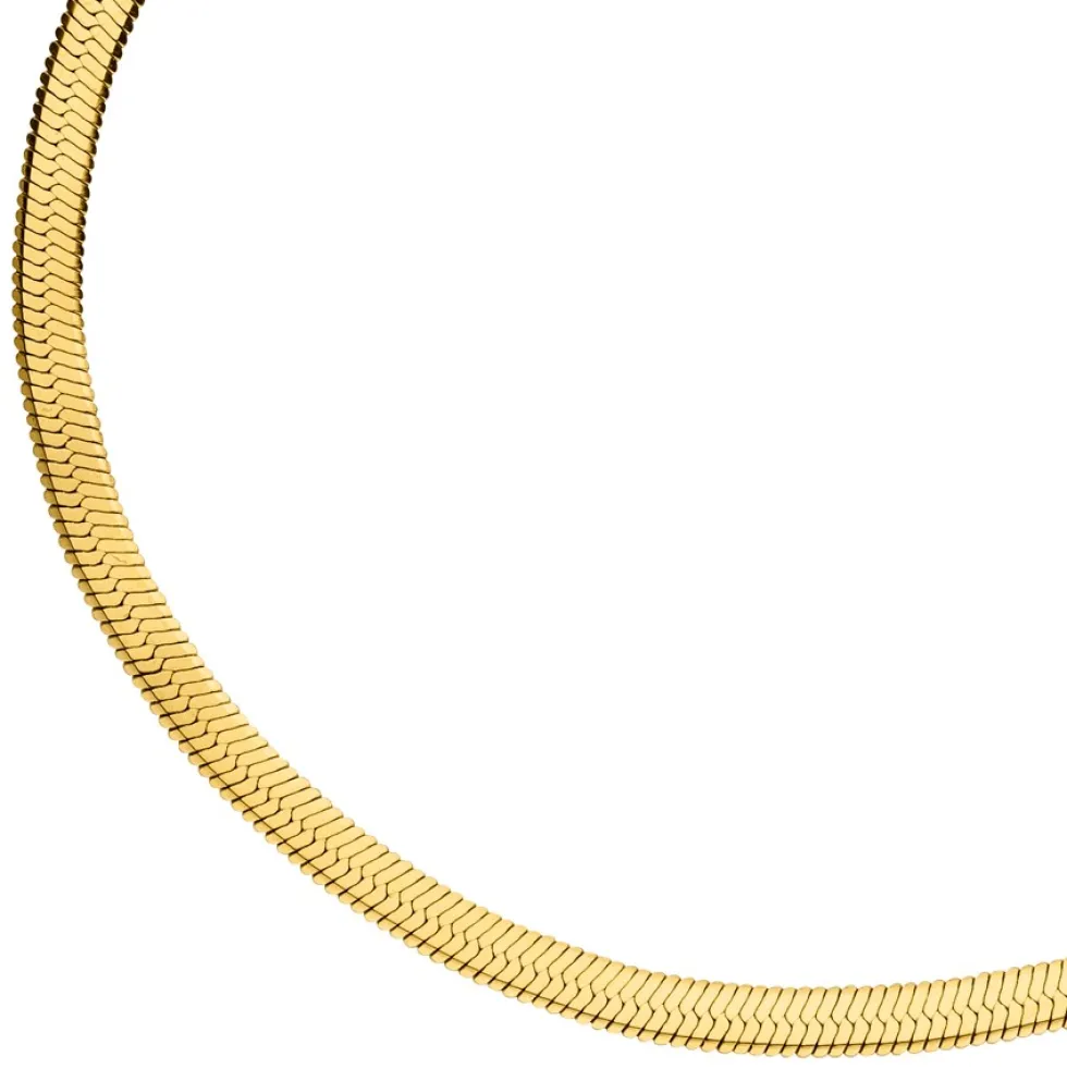 Snake Skin Fußkette | 18K vergoldet