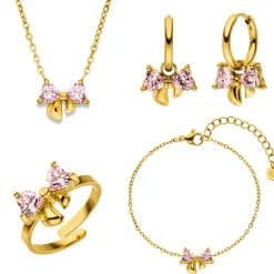 Sweet Bow Set | 18K vergoldet