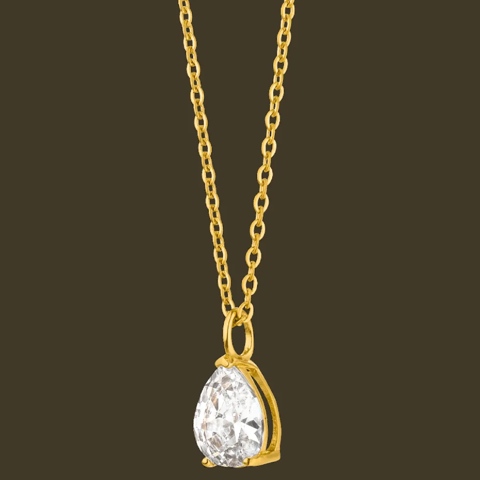 Teardrop Halskette | 18K vergoldet
