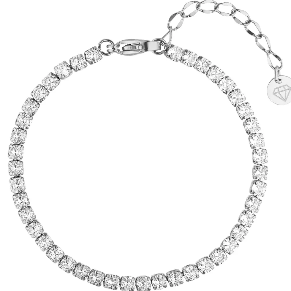 Tennis Fußkette | 18K vergoldet