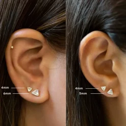Triangle Ohrstecker | 18K vergoldet