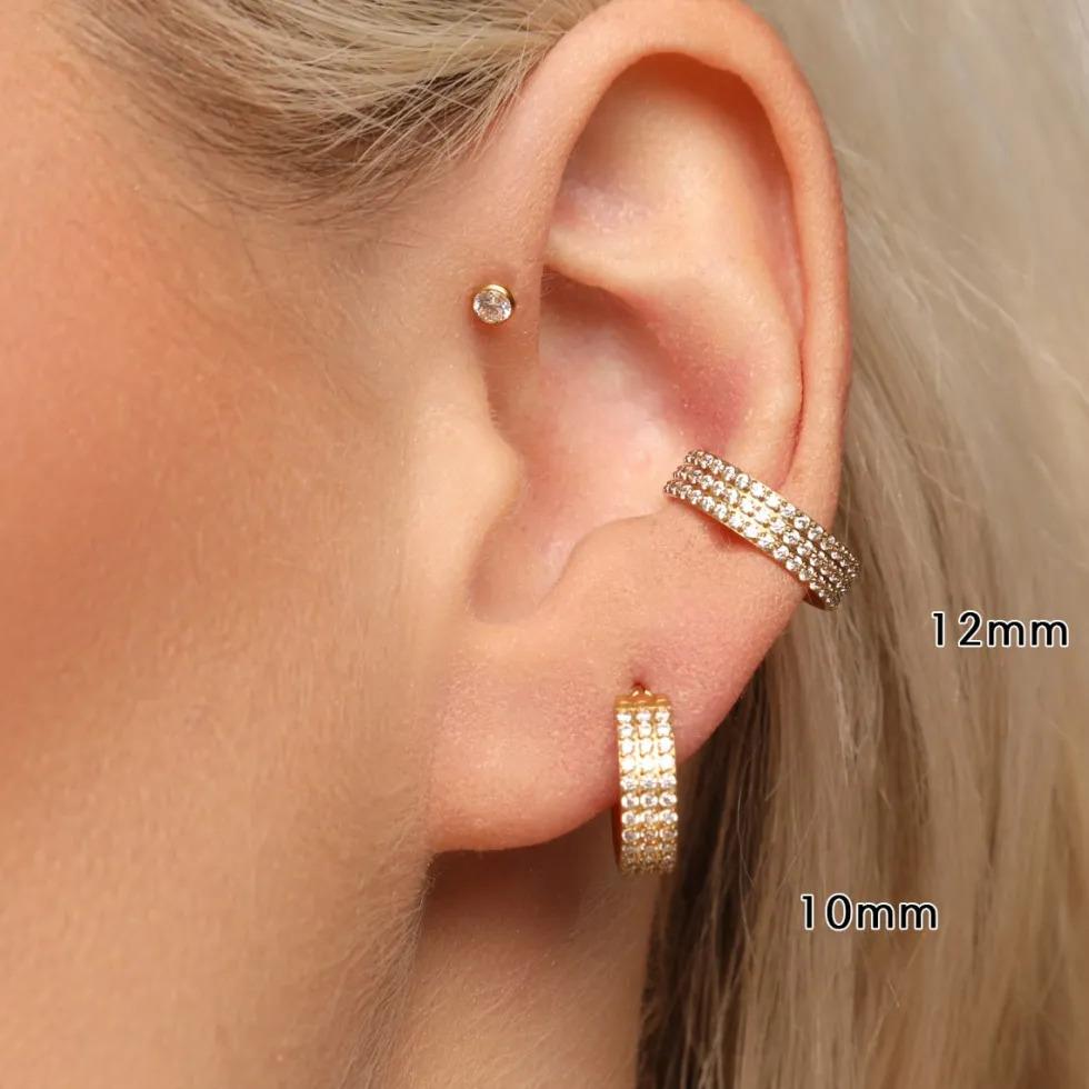 Triple Conch Piercing | Titan