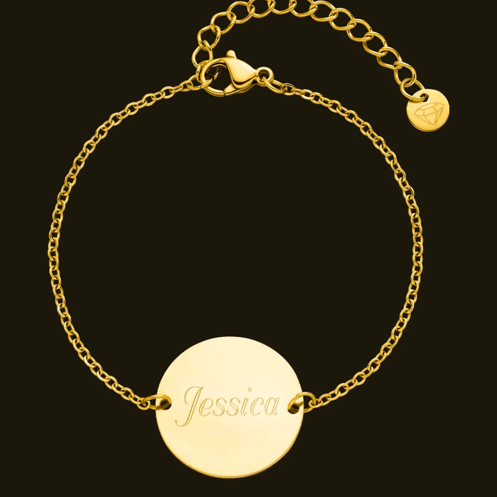 Zeichnung | Coinarmband + Gravur